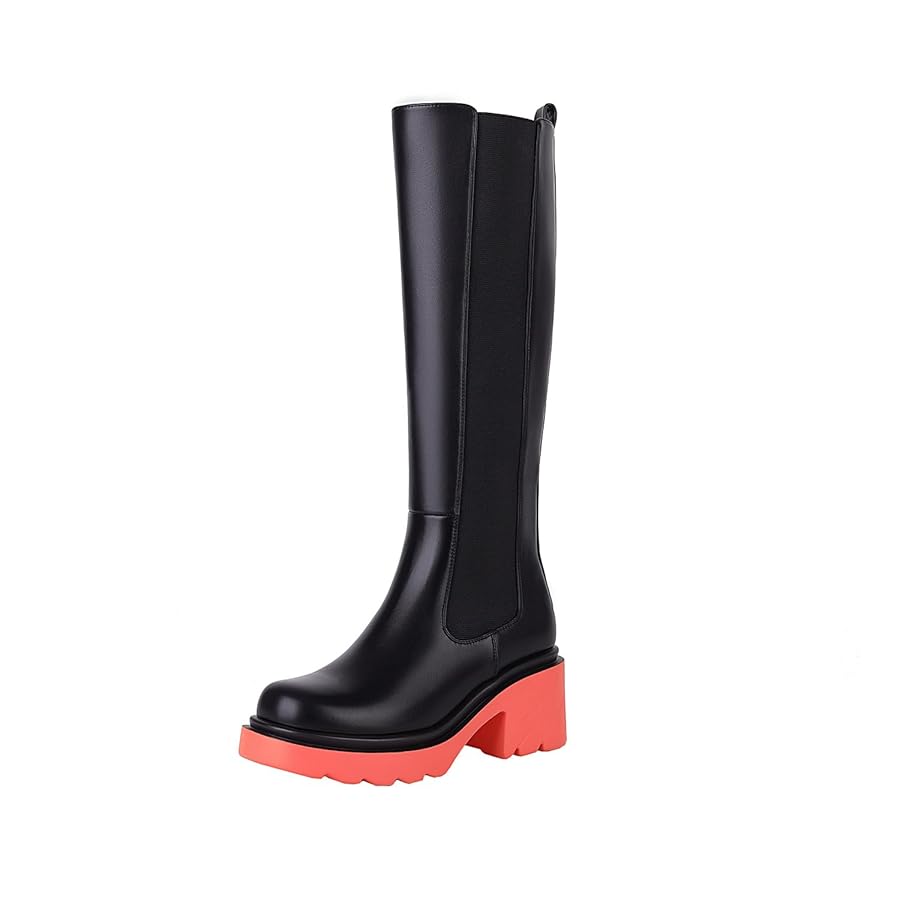Amazon.com: vivianly Women's Knee High Boots Chunky Block
